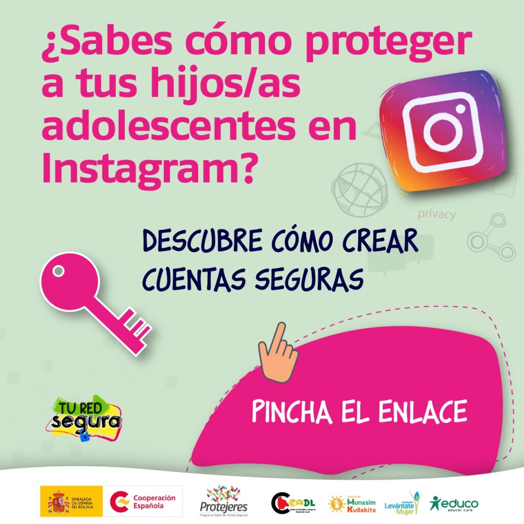 Proteger cuenta de Instagram de adolescentes para prevenir la trata de personas